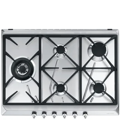 Smeg Piano cottura a gas SE775GH5 finitura acciaio inox satinato da 70 cm