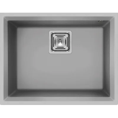 Elleci Lavello una vasca KARISMA 105 SOTTOTOP LMK10579BSO finitura composito M79 alluminio da 56x43.8 cm
