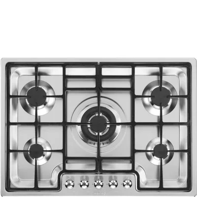 Smeg S Piano cottura a gas PGF75-4 in acciaio inox da 72 cm - IN PROMOZIONE FINO AL 6/07