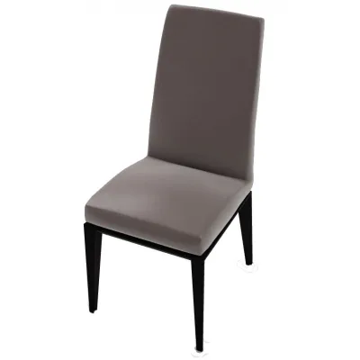 PRONTA CONSEGNA - Calligaris OUTLET Sedia Bess CS1294 con struttura in faggio P132 grafite e seduta in tessuto S95 Skuba tortora