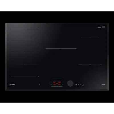 Samsung: Piano cottura a induzione NZ85C6058KK in vetroceramica nero da 80 cm