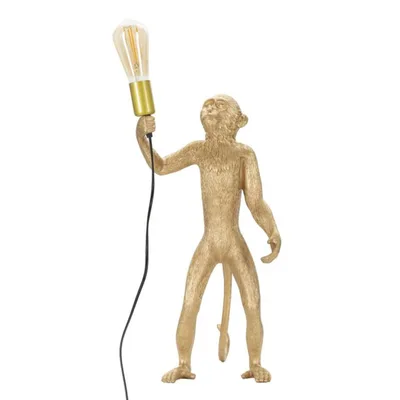 LAMPADA DA TAVOLO MONKEY ORO CM Ø 26X34X55