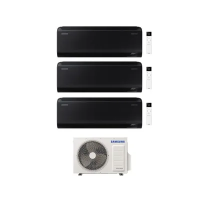 Climatizzatore Condizionatore SAMSUNG Trial split  Inverter serie WINDFREE BLACK 9000+9000+9000 BTU con AJ052TXJ3KG/EU  WI-FI INTEGRATO 9+9+9 A+++/A++