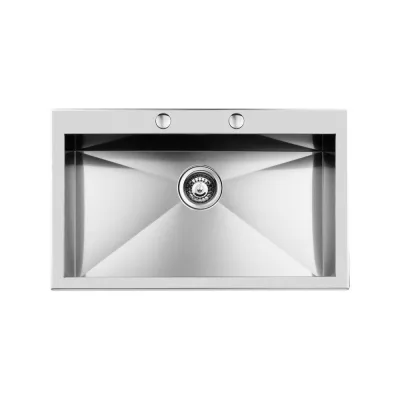 Foster Lavello una vasca 1219 050 finitura acciaio inox da 84x51 cm