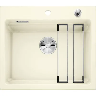 Blanco Lavello una vasca ETAGON 6 1525157 in ceramica magnolia da 58.4x51 cm - Sopratop