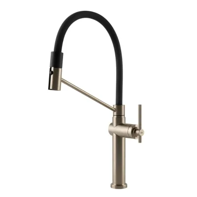 Gessi Miscelatore semi pro monocomando con doccetta estraibile Habito 60664 149 finitura Finox - IN PROMOZIONE FINO AL 6/07