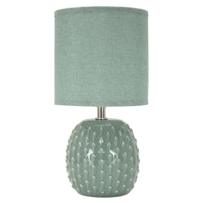 LAMPADA DA COMODINO PONTUS TURCHESE CM Ø 14X27