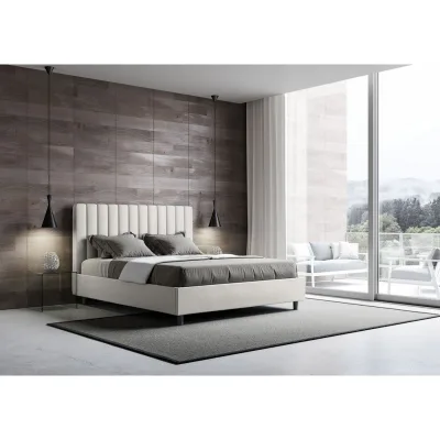 Ityhome Letto matrimoniale Agueda in similpelle da 160 cm