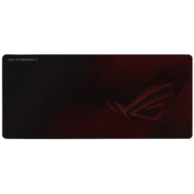 ASUS ROG Strix Scabbard II Tappetino per mouse per gioco da computer Nero, Rosso