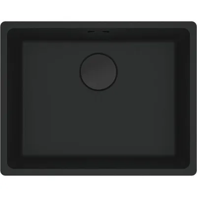 Franke: Lavello una vasca Vasche Sopratop Maris MRG 610-52 114.0661.658 fragranite black matt da 56x44 cm