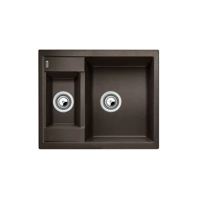 Blanco Lavello una vasca con vaschetta METRA 6 1516180 finitura caffè da 61.5x50 cm - Sopratop