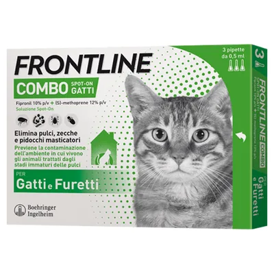 Frontline Combo Soluzione Spot-On Gatti 3 Pipette Monodose
