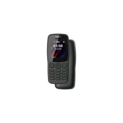 NOKIA 106 DUAL SIM 1.8" A COLORI BAR PHONE TASTIERA RADIO FM TORCIA JACK 3.2mm PORTA MICRO-USB NERO