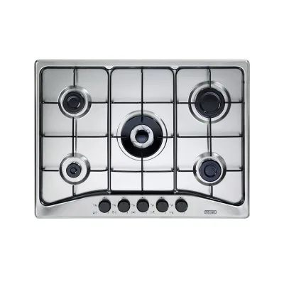 PRONTA CONSEGNA - De Longhi Piano cottura a gas FFA 57 ASV in acciaio inox da 68 cm