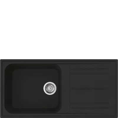 Smeg Lavello una vasca con gocciolatoio LZ150A2 finitura antracite da 100 cm - IN PROMOZIONE FINO AL 30/06