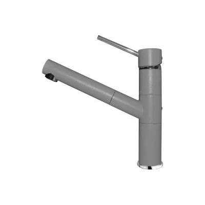 Elleci Miscelatore monocomando con canna girevole e doccetta estraibile RENO MGKREN48 finitura G48 cemento