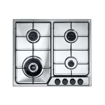 De Longhi Piano cottura a gas FFA 46 ASDV in acciaio inox da 58 cm