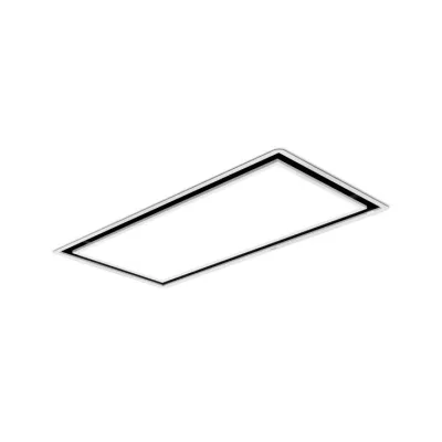 Elica Cappa aspirante a soffitto SKYDOME NO MOTOR A/100 PRF0146230A con cornice bianca da 100 cm