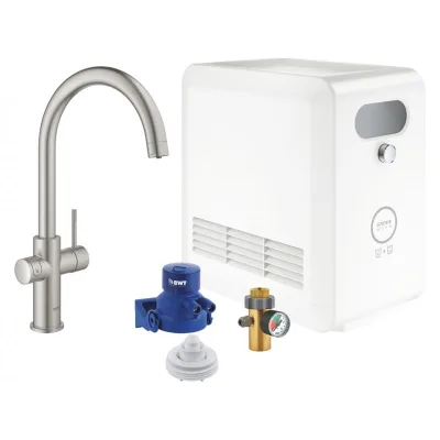 Grohe Miscelatore Blue Professional monocomando 31323DC2 finitura super steeel
