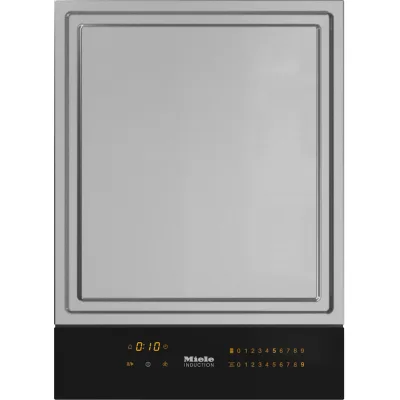 Miele Piastra domino Teppanyaki a induzione CS 7632 FL in acciaio e vetroceramica nero da 40 cm