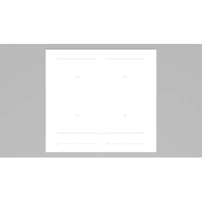 Fulgor Piano cottura a induzione FCH 604 ID TS WH in vetroceramica bianco lucido da 60 cm