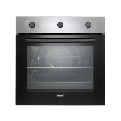 De Longhi Forno elettrico multifunzione da incasso FLM 6LX finitura inox e vetro nero da 60 cm
