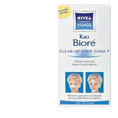 Nivea Clear-Up Strip Zona T Cerotti per Rimuovere Punti Neri 6 Pezzi