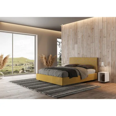 Ityhome Letto matrimoniale Arla in tessuto Era 06 da 160 cm