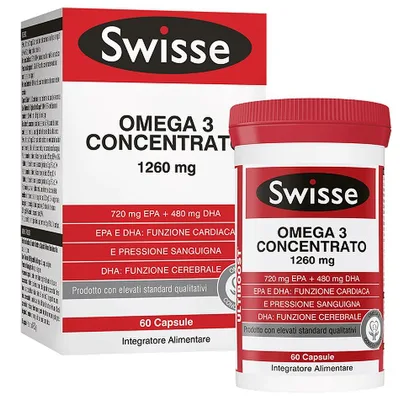 Swisse Omega 3 Concentrato Integratore Per il Cuore 60 Capsule