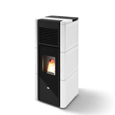 Eva Calòr Stufa a pellet ZOE 901647400 finitura bianco