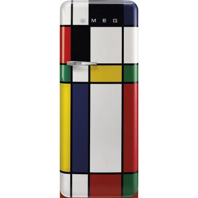 Smeg Frigorifero monoporta con cerniere a destra a libera installazione FAB28RDMC6 finitura multicolor da 60 cm - IN PROMOZIONE FINO AL 30/06