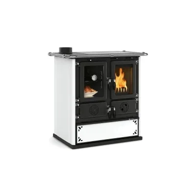 La Nordica Stufa a legna ROSETTA SINISTRA VST.16 STEEL 3003981 finitura bianco puntinato