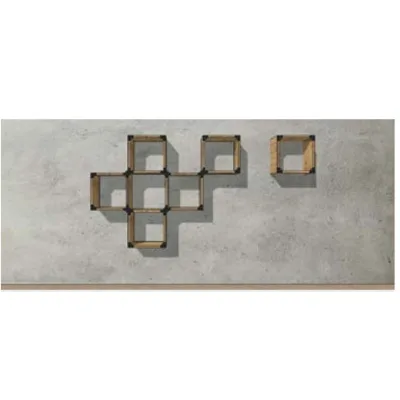 Altacorte Libreria fissa monofacciale Free con struttura in in legno da 300 cm e h. 150 cm