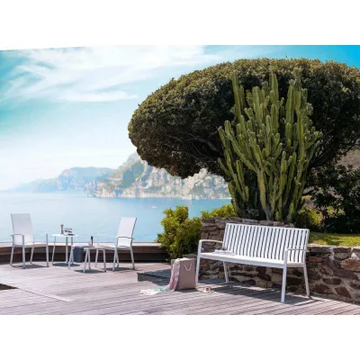 Talenti Panca LADY con struttura alluminio e seduta in textilene