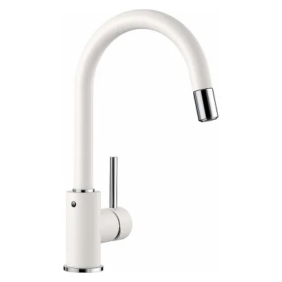 Blanco Miscelatore monocomando con doccetta estraibile MIDA-S 1521457 finitura bianco