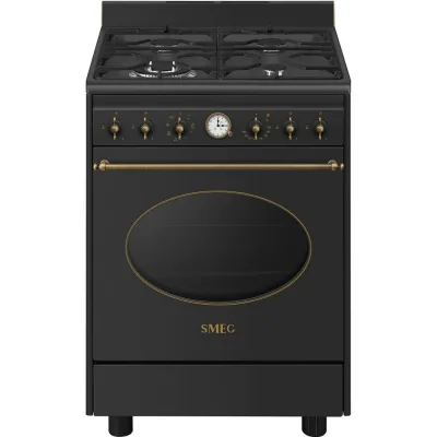 Smeg Cucina CO60GMAN2 con forno elettrico e piano cottura gas finitura antracite da 60x60 cm