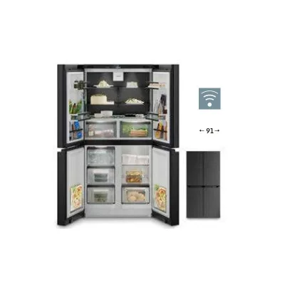 Liebherr Frigorifero side by side FrenchDoor a libera installazione MBbsdi 9024 finitura BlackSteel da 91 cm