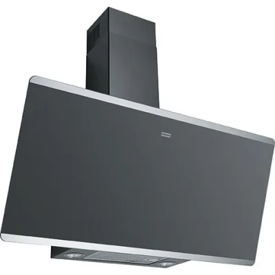 Franke Cappa a parete Smart Evo Plus FPJ 925 V BK/SS 330.0528.067 finitura cristallo nero/acciaio da 90 cm