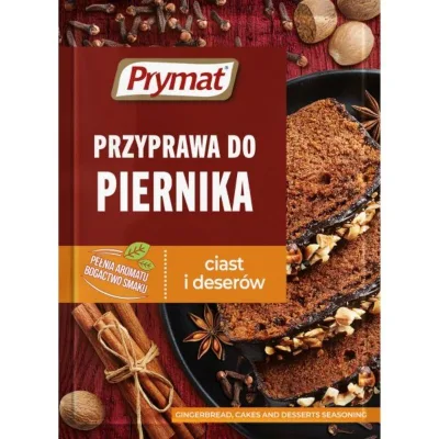 Przyprawa do piernika, ciast e dessert Prymat 20 g Spezia aromatica per dolci perfetti