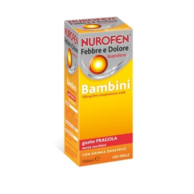 NUROFEN FEBBRE E DOLORE BAMBINI 100MG/5ML FRAGOLA