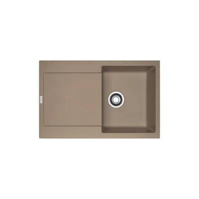 Franke: Lavello una vasca con gocciolatoio Maris MRG 611 114.0490.279 finitura fragranite oyster da 78x50 cm
