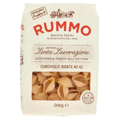 Rummo Conchiglie Rigate n. 42 Pasta di Semola di Grano Duro 500 g