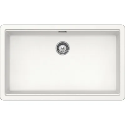 Schock Lavello una vasca BROOKLYN N100XLU BYKN100XLU01 finitura bianco assoluto da 72.4x43 cm
