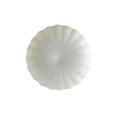 Plafoniera bianca in acrilico effetto polvere di stelle, 1 LED 18W, CCT, 29.5x29.5cm