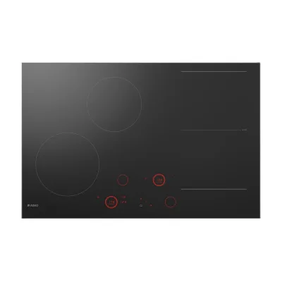 PRONTA CONSEGNA - Asko Piano cottura a induzione HID 824 GC Celsius - Style in vetroceramica nero con profili in acciaio satinato da 80 cm