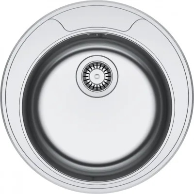 Franke Lavello una vasca Rotondo Incasso ROX 610-39 101.0714.034 finitura inox satinato da Ø51 cm