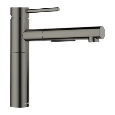 Blanco Miscelatore monocomando con doccetta estraibile ALTA-S II 1527555 finitura dark steel