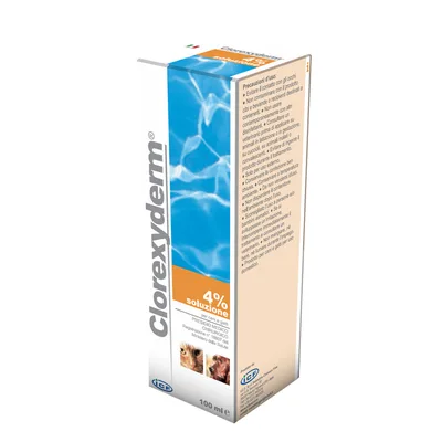 Clorexyderm Soluzione 4% Disinfettante Cani e Gatti 100 Ml