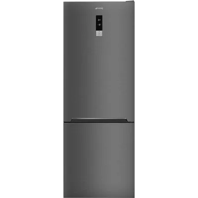 Smeg Frigorifero combinato a libera installazione FC48KDND finitura Dark Inox Look da 70 cm