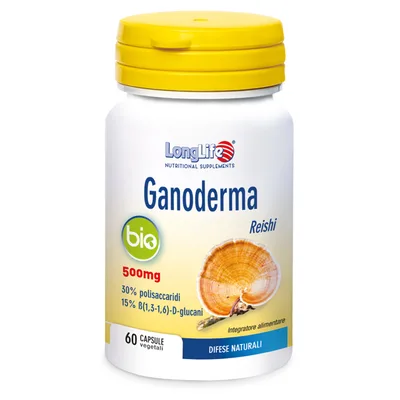 Longlife Ganoderma Bio Integratore Difese Immunitarie 60 Capsule